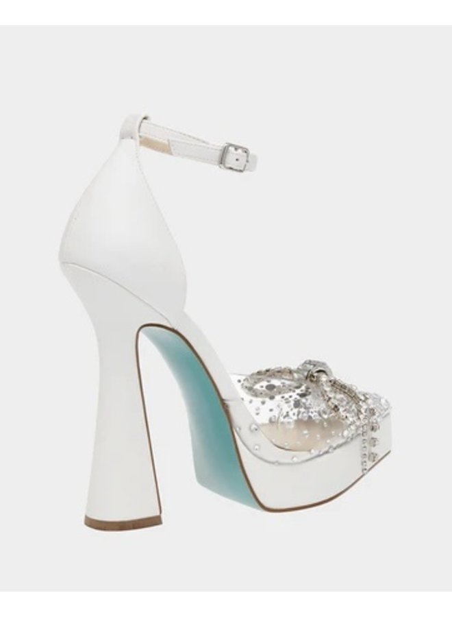 Sb Cher Dressy Heel White GLITTER FASHION