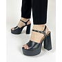 Blow Casual Heel - Black Pu