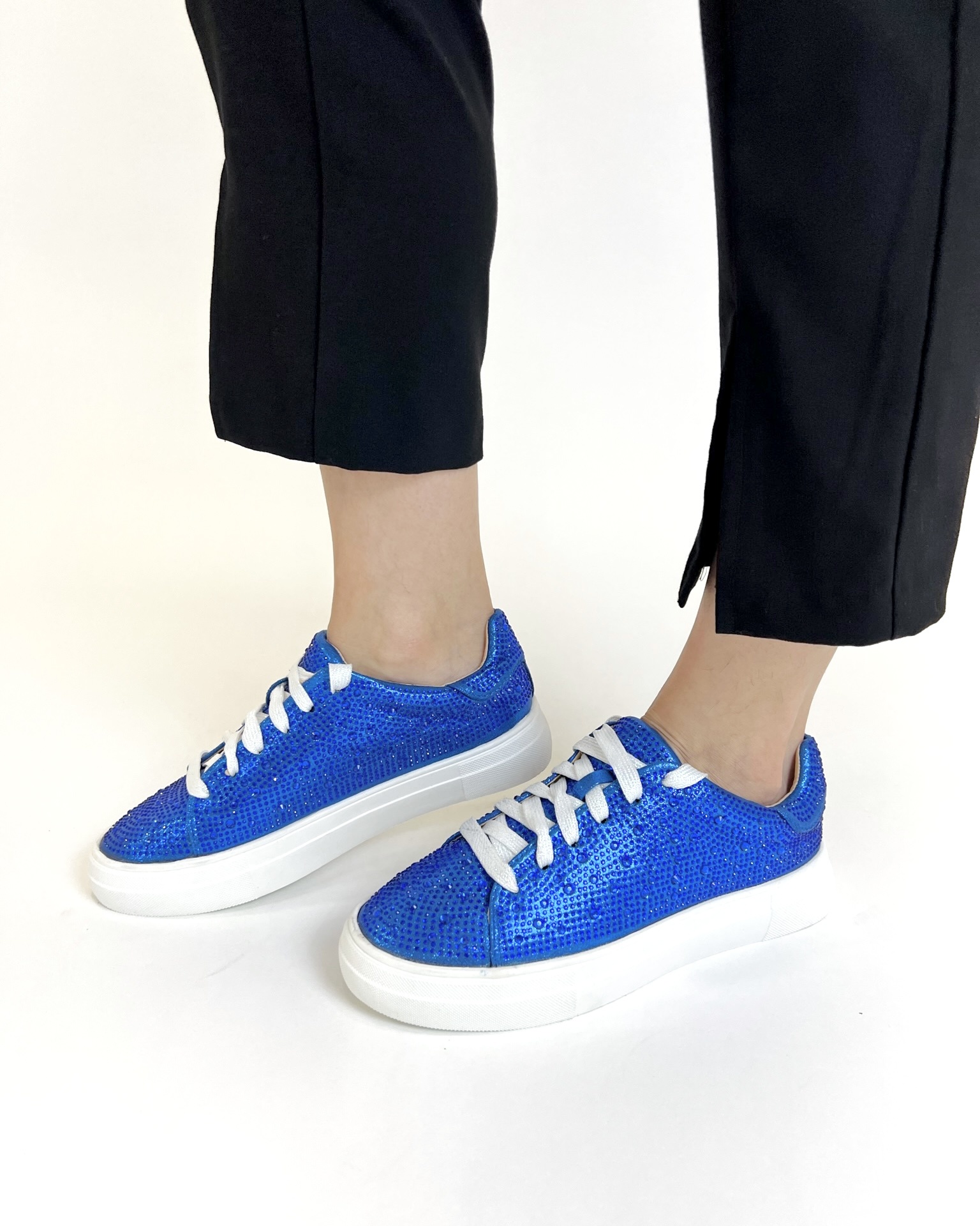 Dolce 66 Casual Sneakers Royal Blue GLITTER FASHION