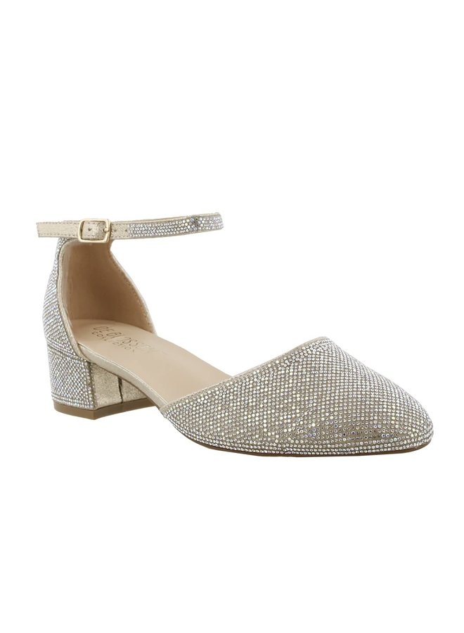 Hazel-23 Dressy Heel - Nude Shimmer