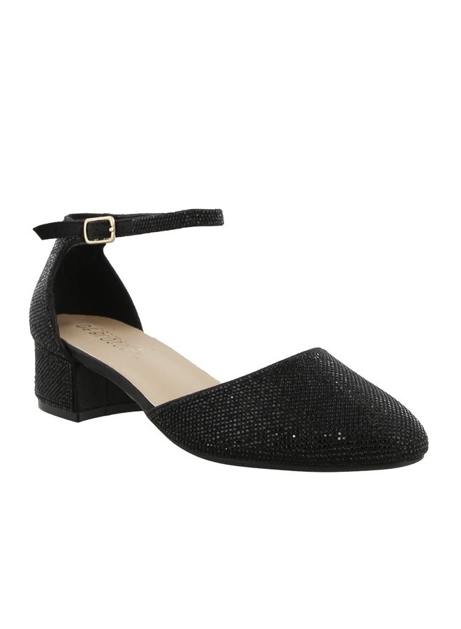 Hazel-23 Dressy Heel - Black Shimmer