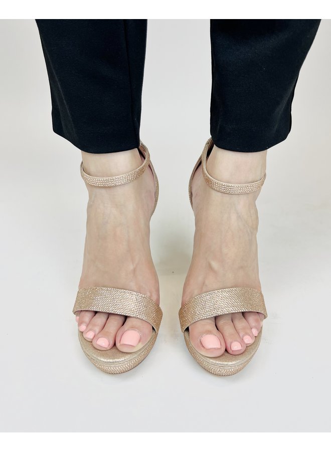 Claire-13 Dressy Heel - Rose Gold