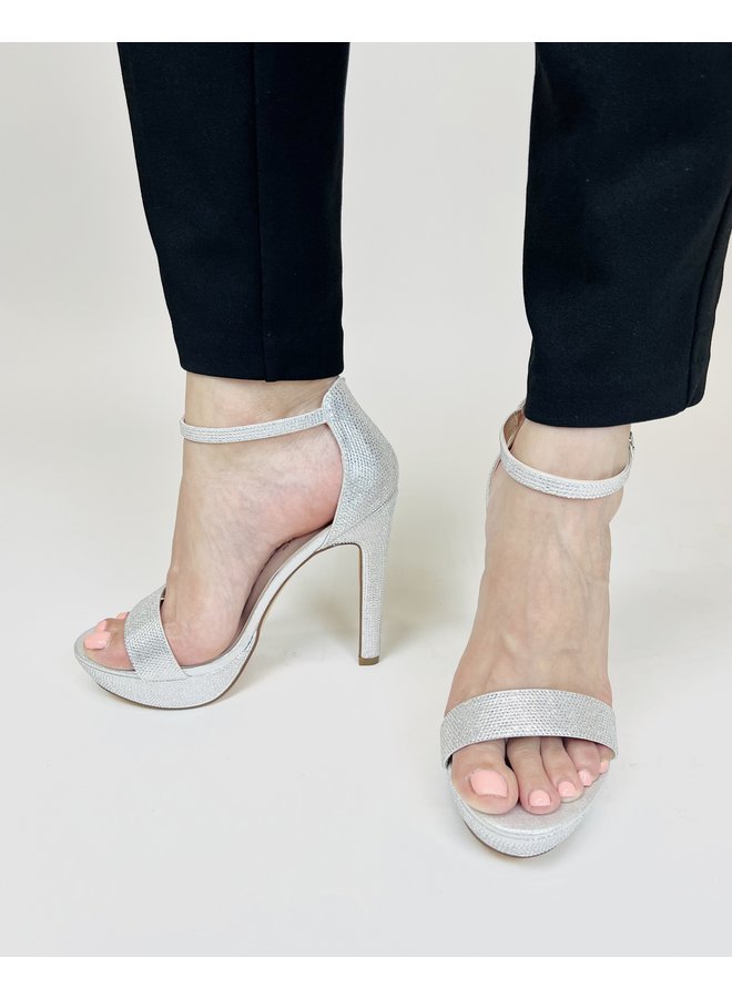 Claire-13 Dressy Heel - Silver
