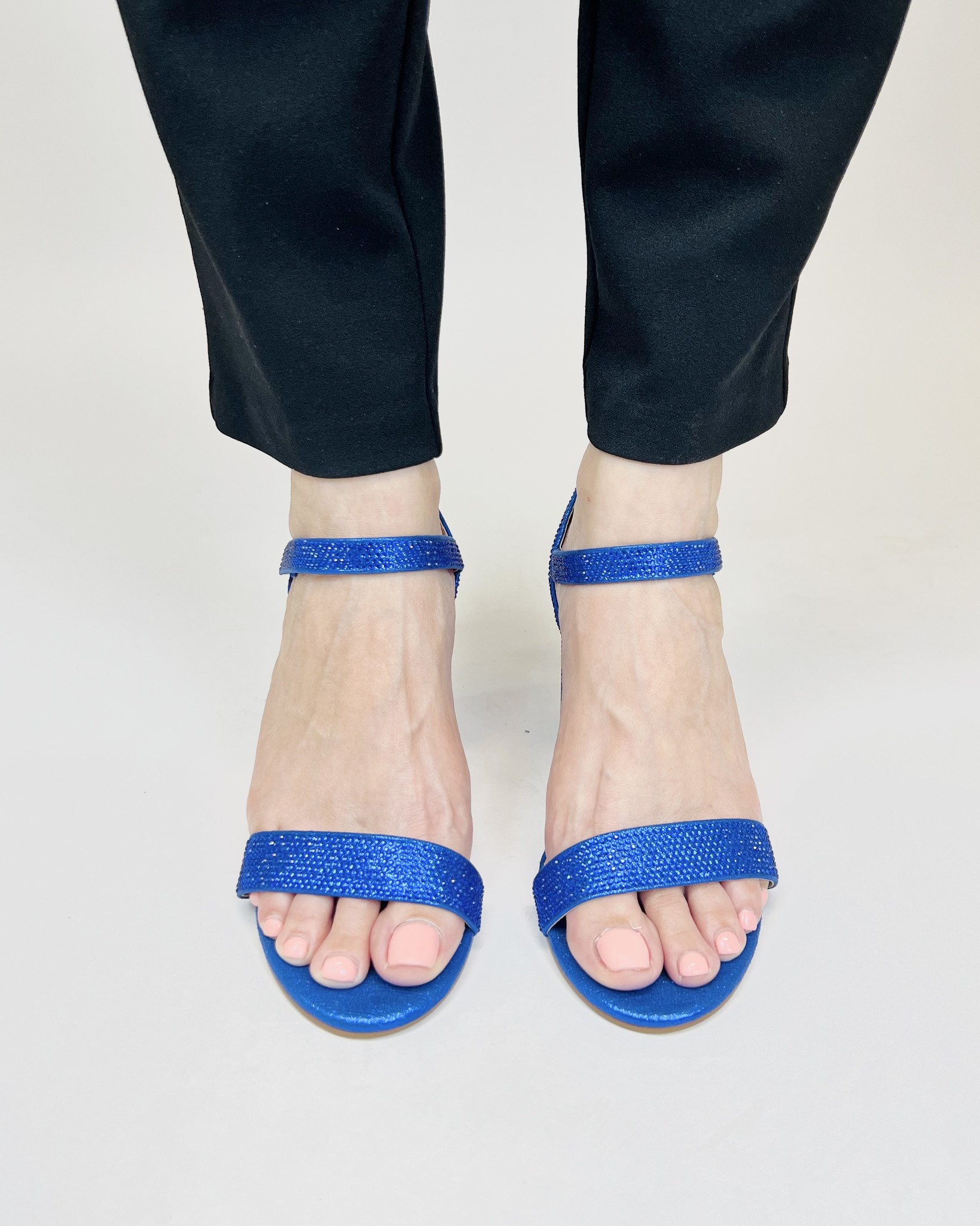 De Blossom Collection Anna 12 Dressy Heel Royal Blue