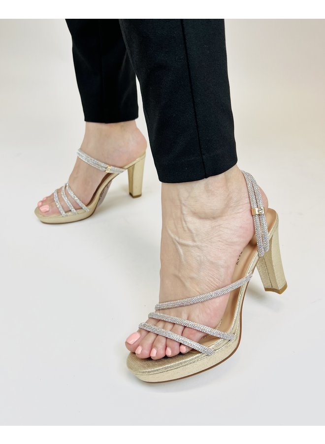 Amara-26 Dressy Heel - Nude Shimmer