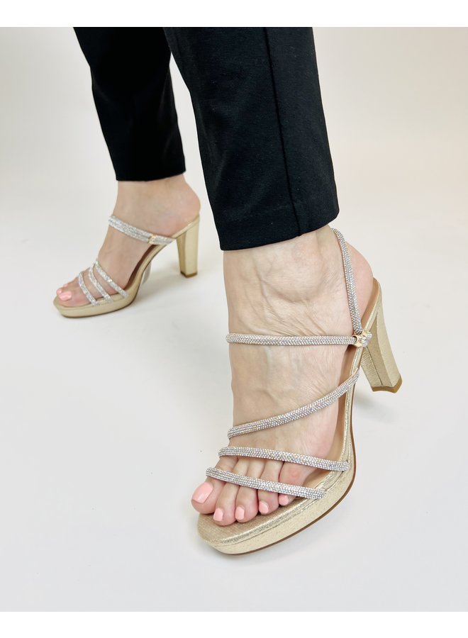 Amara-26 Dressy Heel - Nude Shimmer