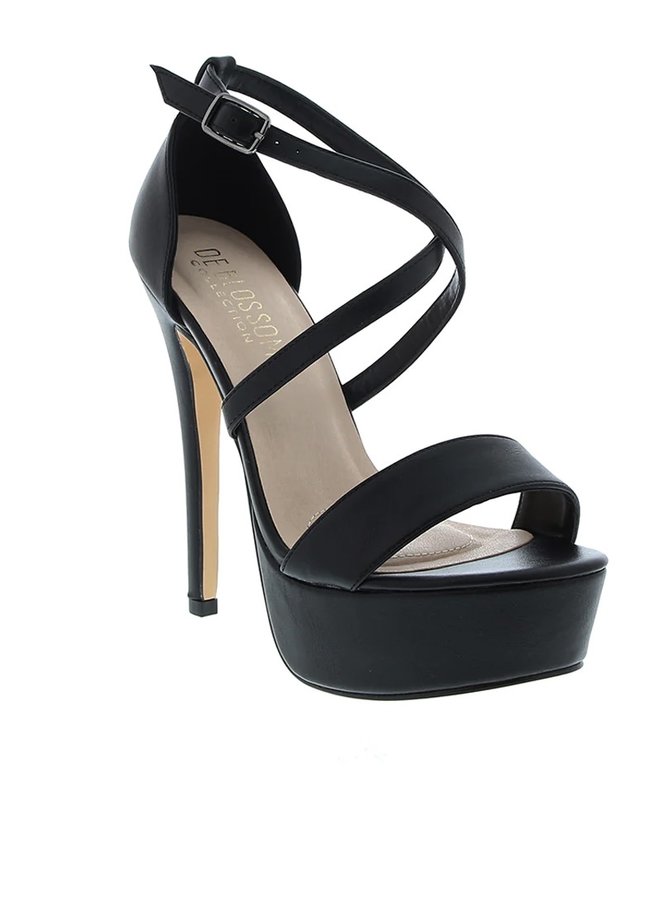 Flora-18 Dressy Heel - Black Pu