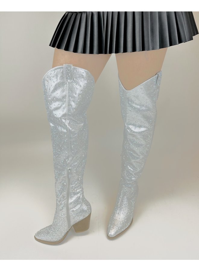 River-21 Dressy Boots - Silver
