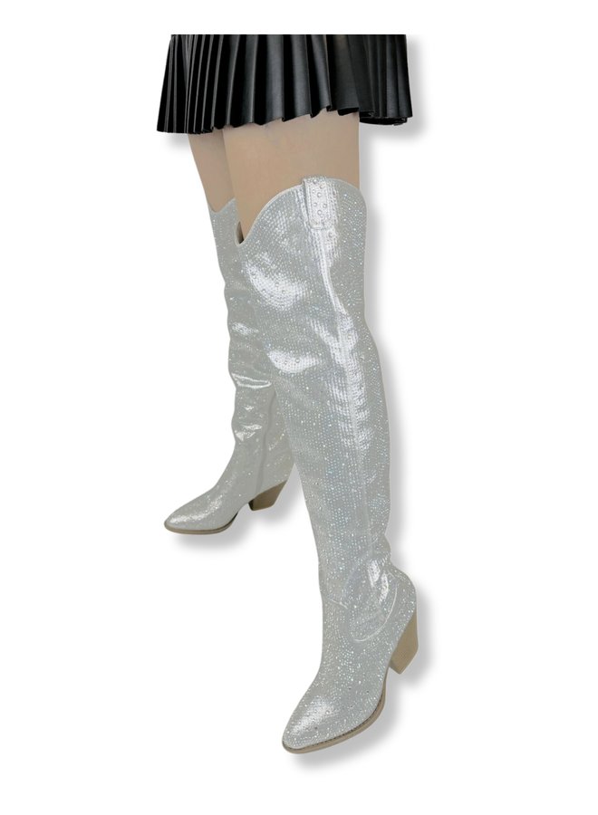 River-21 Dressy Boots - Silver