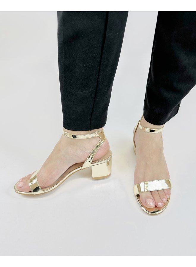 Natalie-28 Dressy Heels - Gold