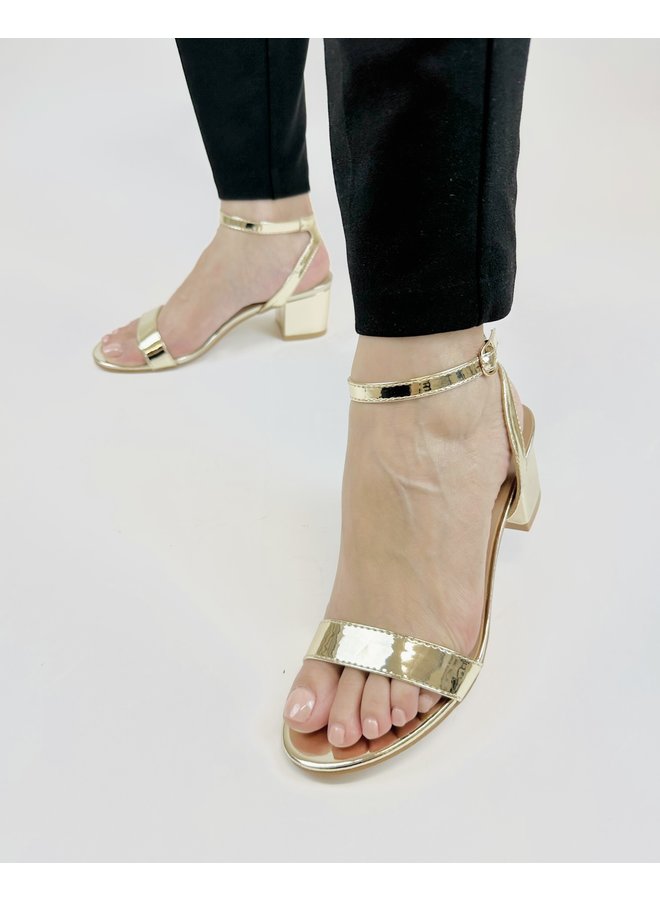 Natalie-28 Dressy Heels - Gold