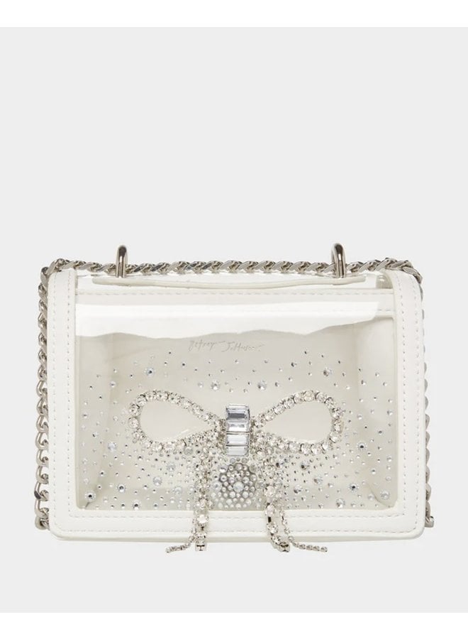Clear Convertible Bag W/Bow