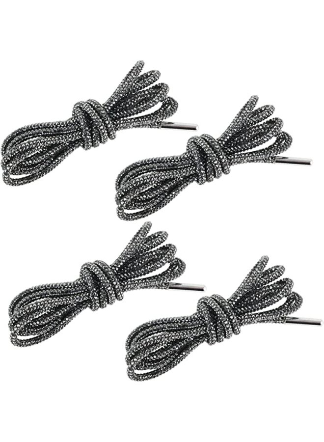 SL001 - Rhinestone Shoelaces - Black