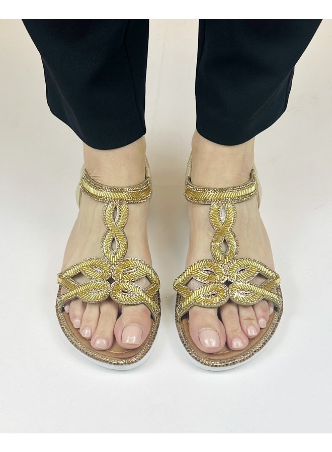 DD1016 Dressy Sandal - Gold