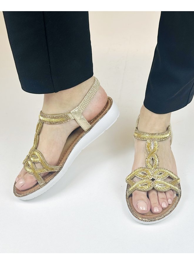 DD1016 Dressy Sandal - Gold