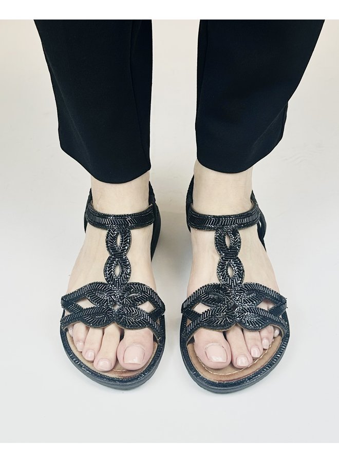 DD1016 Dressy Sandal - Black