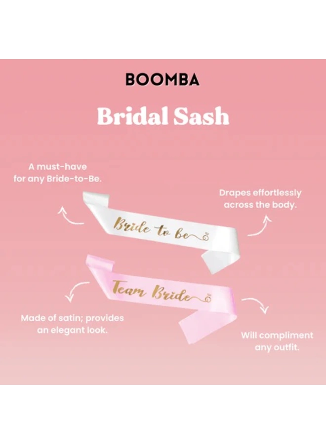 Bridal Sash - Bride to Be - Blush