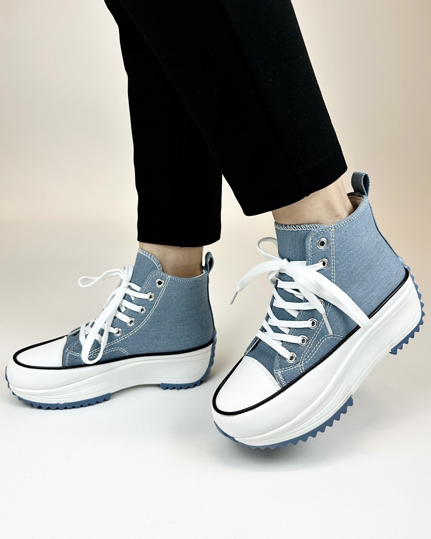 DENIM CASUAL SNEAKERS - Denim Blue