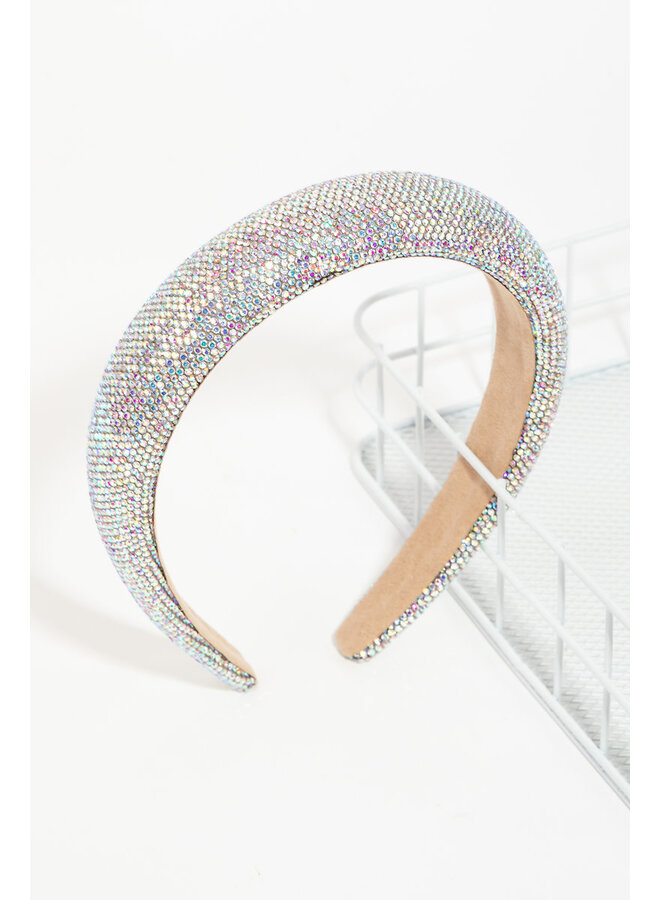 Rhinestone Cushion Headband - AB