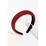 Rhinestone Cushion Headband - Red