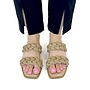 Mana Flat Sandals - Rose Gold