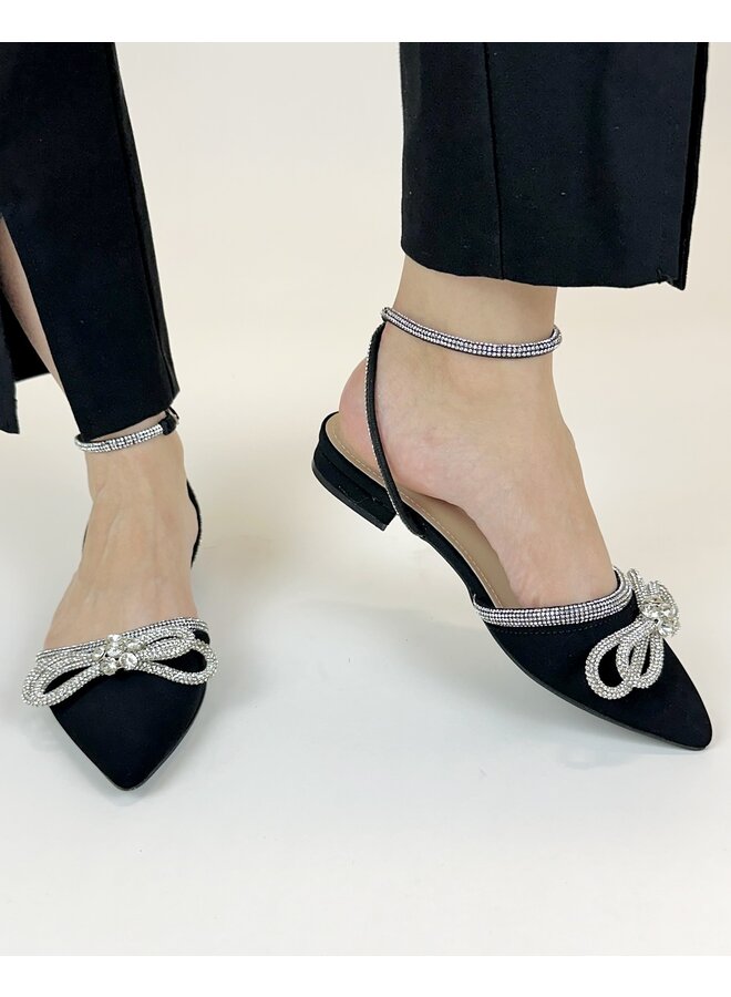 Dash-1 Casual Flats - Black Nubuck