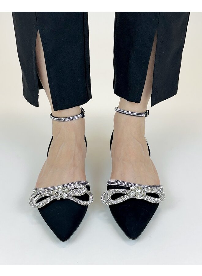 Dash-1 Casual Flats - Black Nubuck