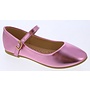 Costa-1k Girls Flats - Pink Metallic