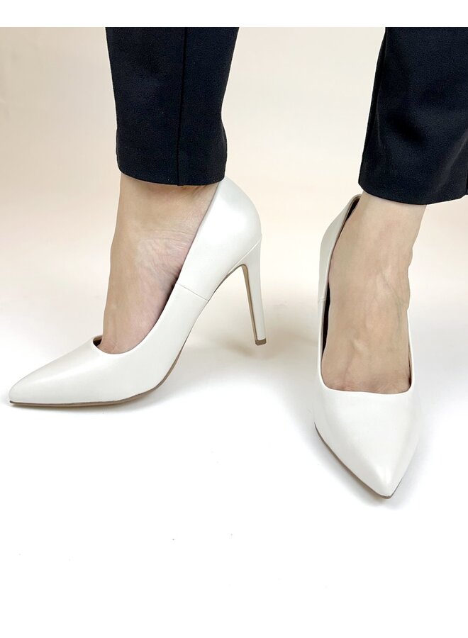 Cindy Casual Heel - Off White Pu