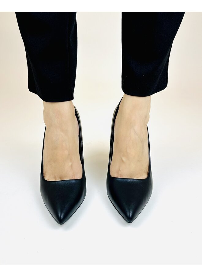 Cindy Casual Heel - Black Pu