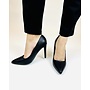 Cindy Casual Heel - Black Pu