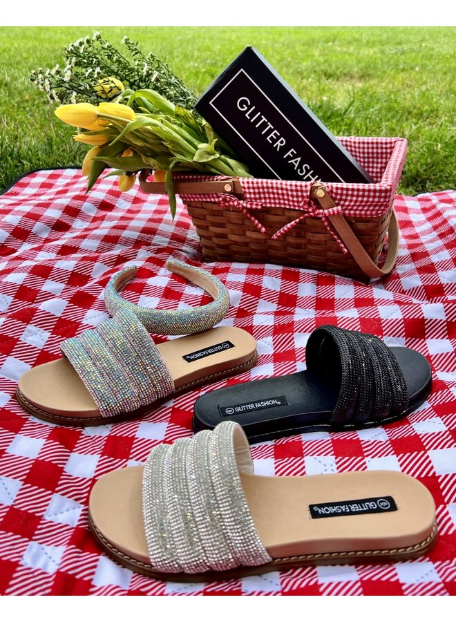 Magnolia Flat Sandal - Silver