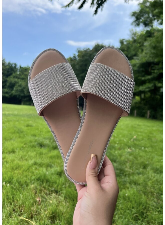 Lily Flat Sandals - Nude Pu