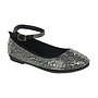 Mariana-35k Girls Flats - Black/Pewter