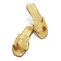 Bestia-1A Flat Sandals - Gold