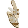 Bestia-1B Flat Sandals - Gold