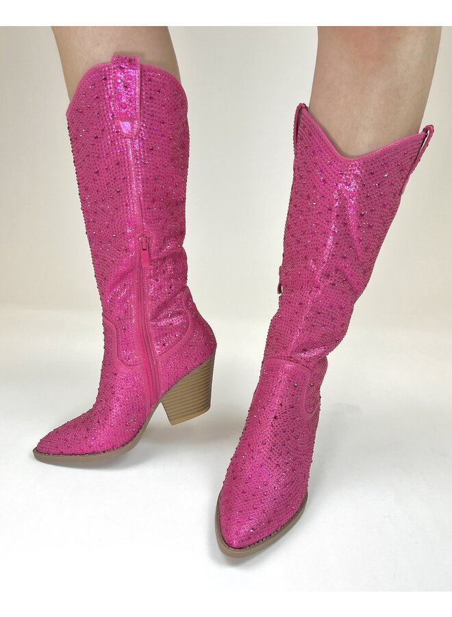 River-11 Dressy Boots - Fuchsia