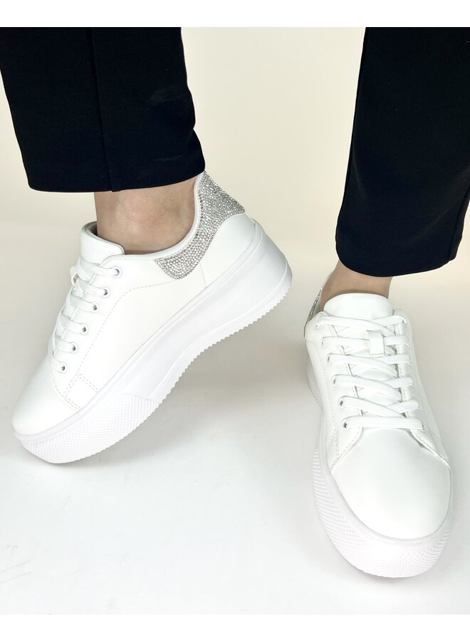 Dia-1a Casual Sneaker - White/Silver