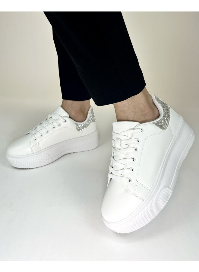 Dia-1a Casual Sneaker - White/Silver