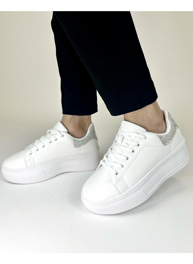 Dia-1a Casual Sneaker - White/Silver