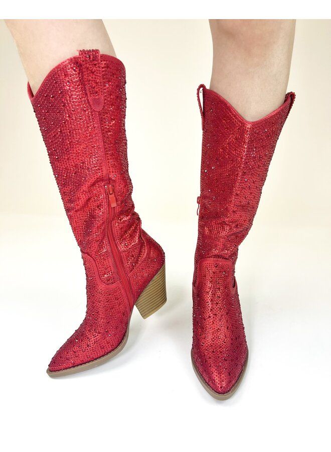 River-11 Dressy Boots - Red