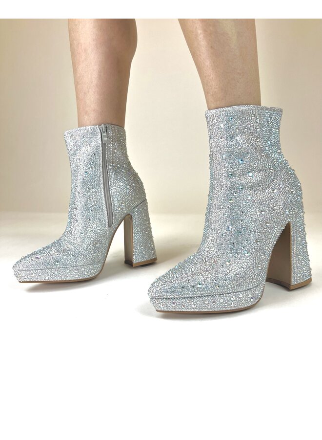 Gorgeous-23 Dressy Boots - Silver