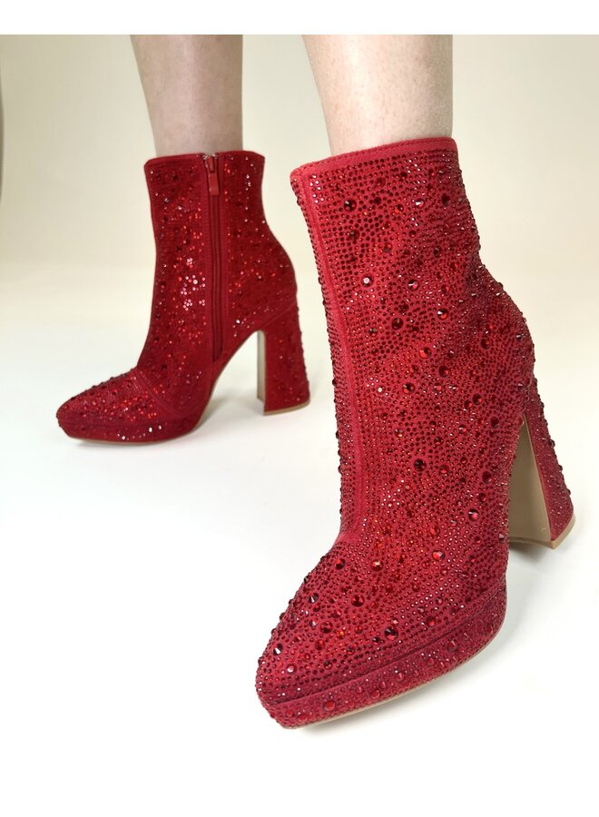 Gorgeous-23 Dressy Boots - Red