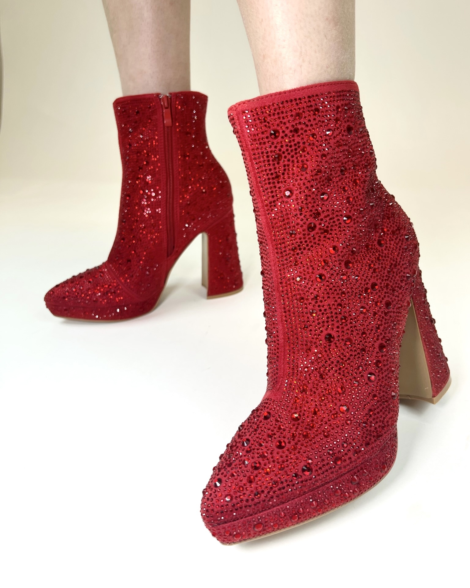 Rodeo Red Sequin Boots