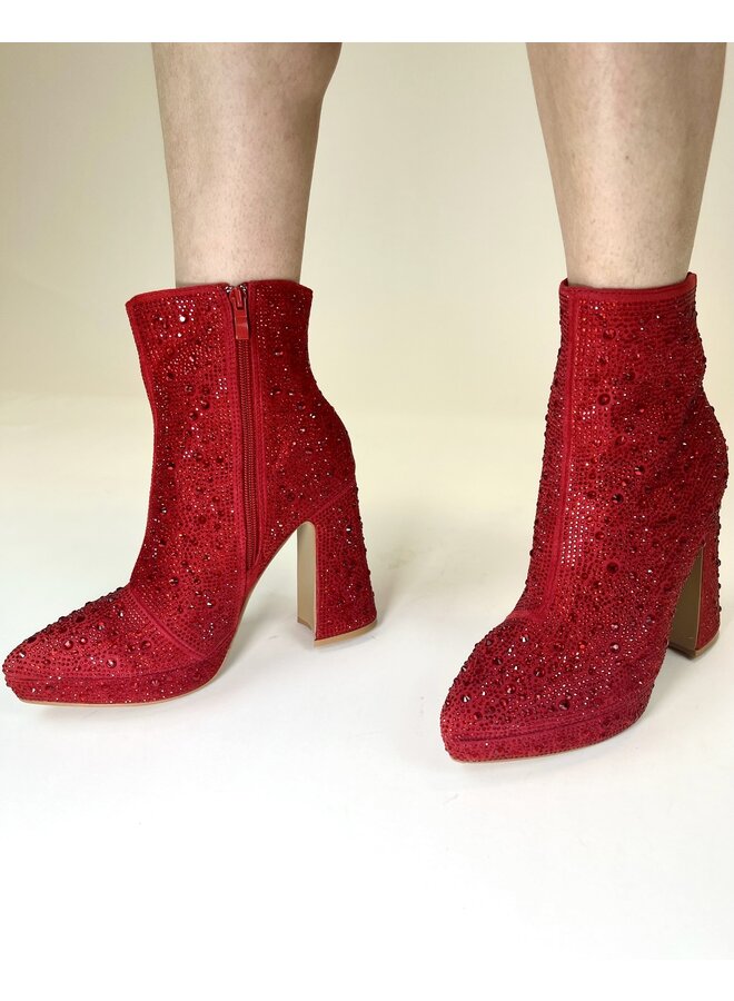 Gorgeous-23 Dressy Boots - Red
