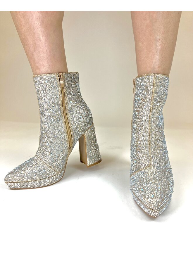 Gorgeous-23 Dressy Boots - Champagne