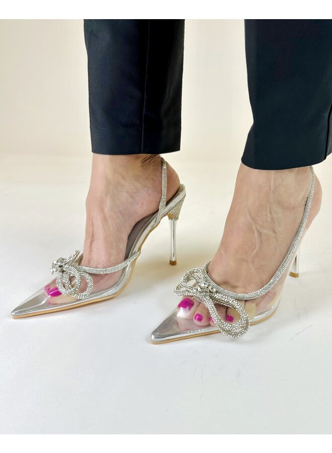 Clara Dressy Heel - Silver