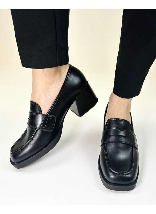 Tish Casual Loafer - Black Pu