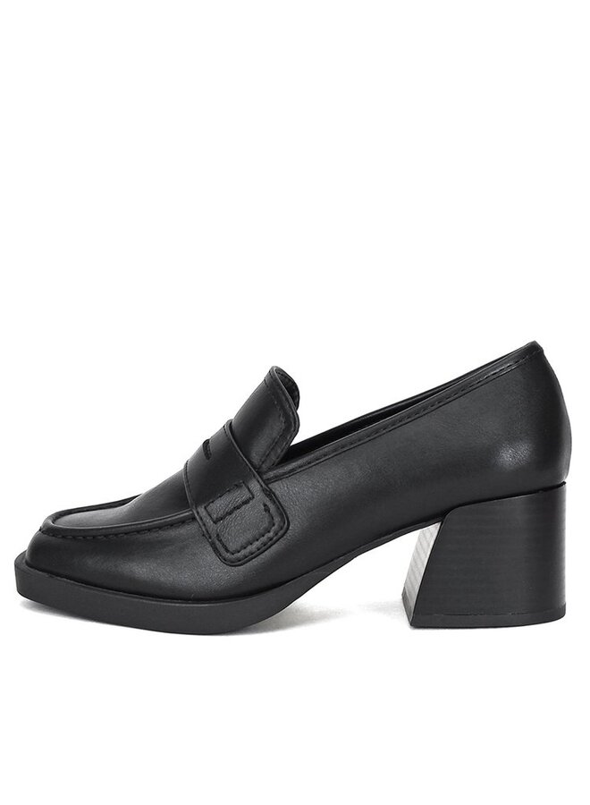 Tish Casual Loafer - Black Pu