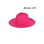 Solid Brim Panama Hat - Hot Pink